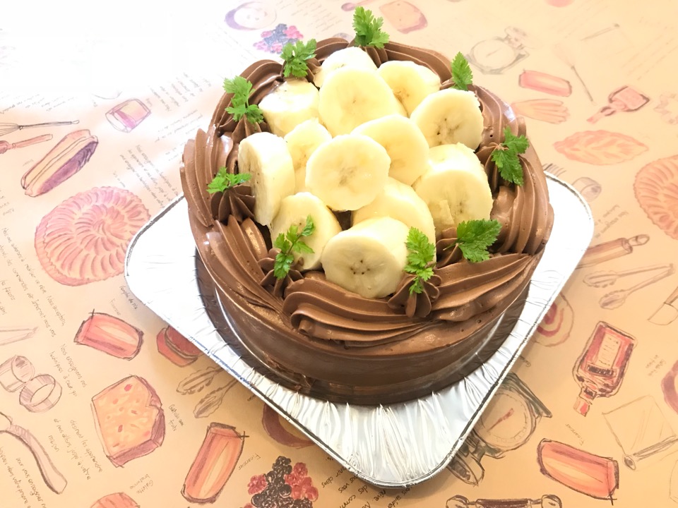 チョコ バナナ ケーキ